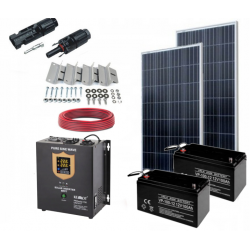 Zestaw solarny Panel 200W Inweret 230V / 1000VA / 2000Wh