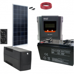 Zestaw solarny Panel 180W Inwerter 230V / UPS 350W / 84Ah