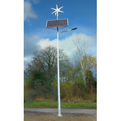 Autonomiczna lampa hybrydowa LED – PV 200W wys 6m, ekologiczne i niezależne oświetlenie